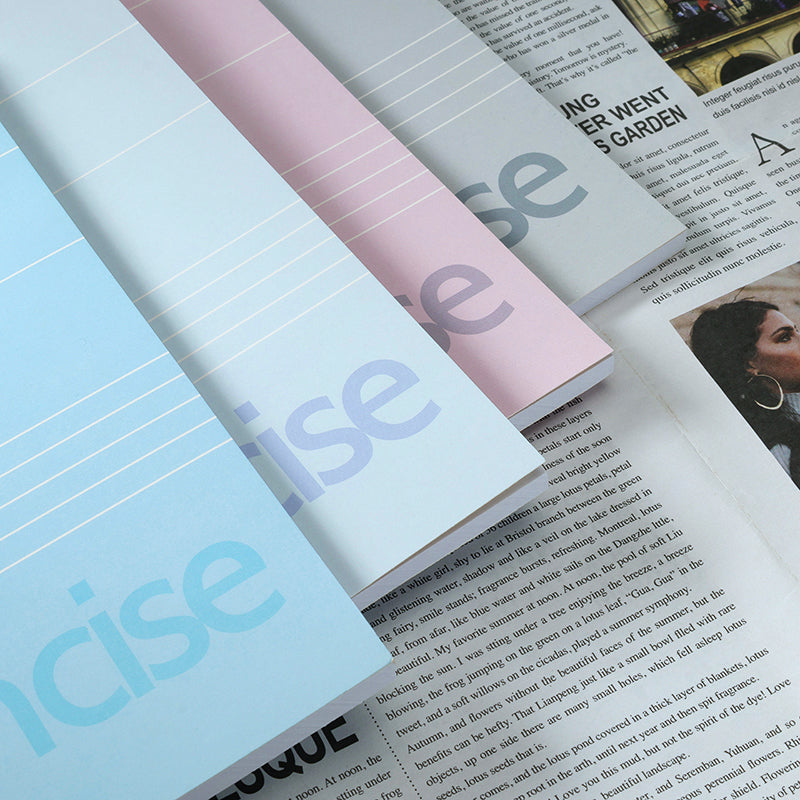 B557 Morandi Office Notepad 4 Soft Colors 12.5*18cm 85g Thick Paper for Meeting Notes M.81