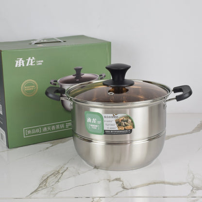 Model 3329 Tongtianxiang 30cm Single Steaming Rack Steamer with Glass Lid M.61 JPDB