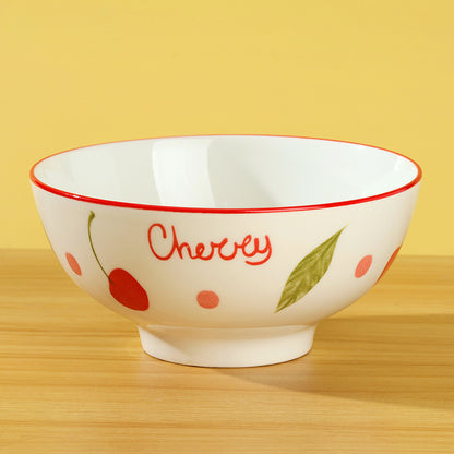 6 - inch Straight - mouthed Bowl with Azalea and Cherry Patterns M.66 JPDB