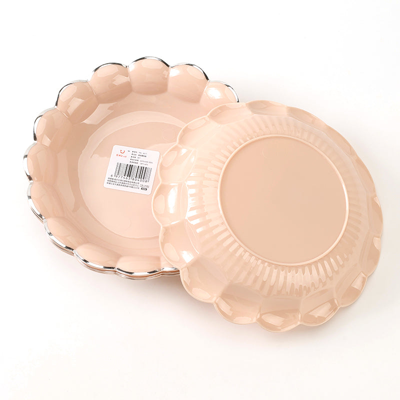 YDL-3217 Silver-Plated Floral-Shaped Fruit Plate (101 Packs) M.20