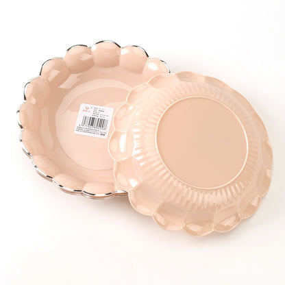 YDL-3217 Silver-Plated Floral-Shaped Fruit Plate (101 Packs) M.20