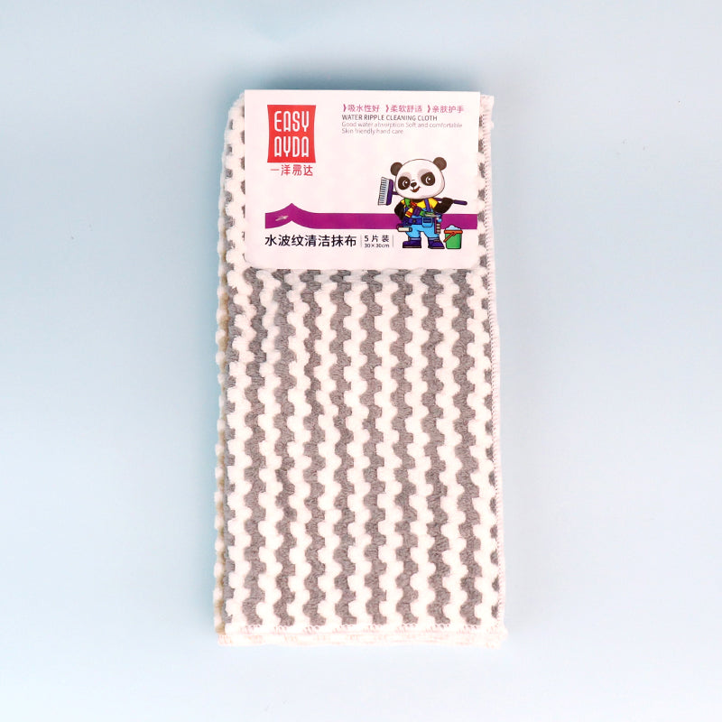 No.1062 5-Pack Water Ripple Cleaning Rag M.68 JPDB