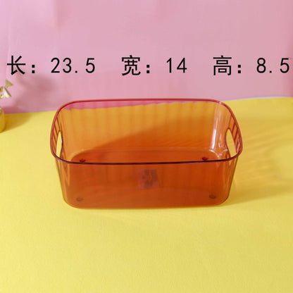 0924 Square Transparent Storage Basket M.13