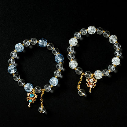 Cracked Bead Magic Wand Charm Bracelet  M.43