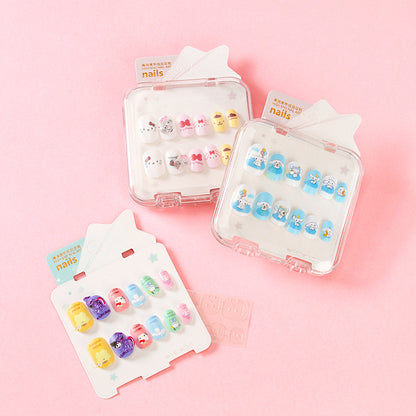 ZJ186 - Xiaoniu Youchuang Children's Printed Fake Nails M.52