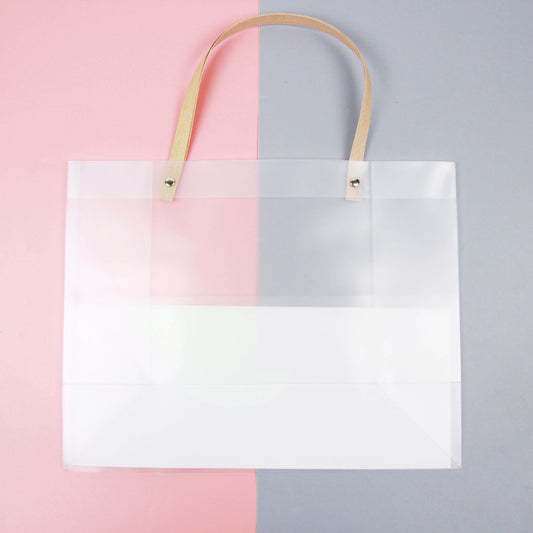 Transparent Rivet Large Gift Bag (Horizontal) 30*12*27 M24 M.73