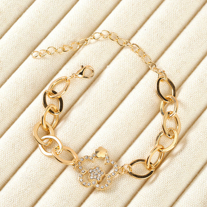 New Interlocking Diamond Link Bracelet  M.43