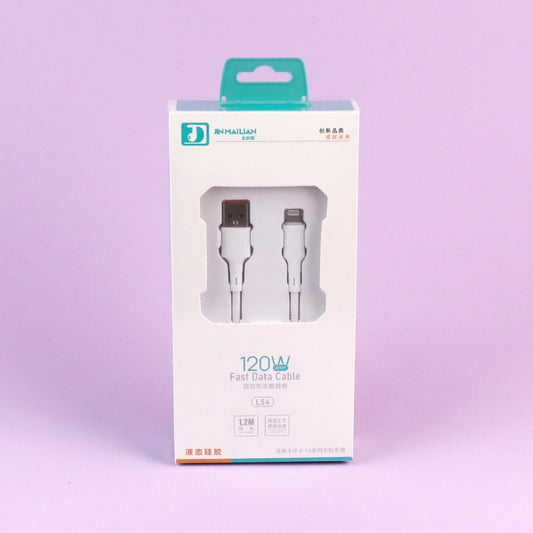 1.2m 120W Ultra-soft Frost-resistant Data Cable - Model L54 (Apple Compatible) A12JPDB