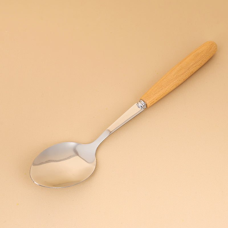 HSD-3 Beechwood Handle No.2 Pointed Spoon M.66