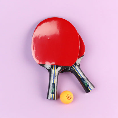 6960 Table Tennis Racket - 5-Ply Wood & High-Elastic Sponge Double-Sided Rubber for Fast Attack & Loop M.92 JPDB