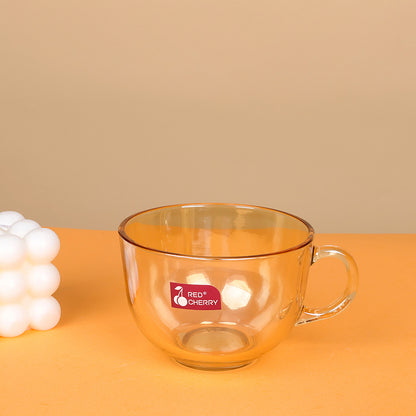 Red Cherry Model DPO1S Milk Glass Handle Cup (Amber Smoke Gray) M.17