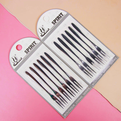 Stainless Steel Fruit Fork Set (6-piece) M.66