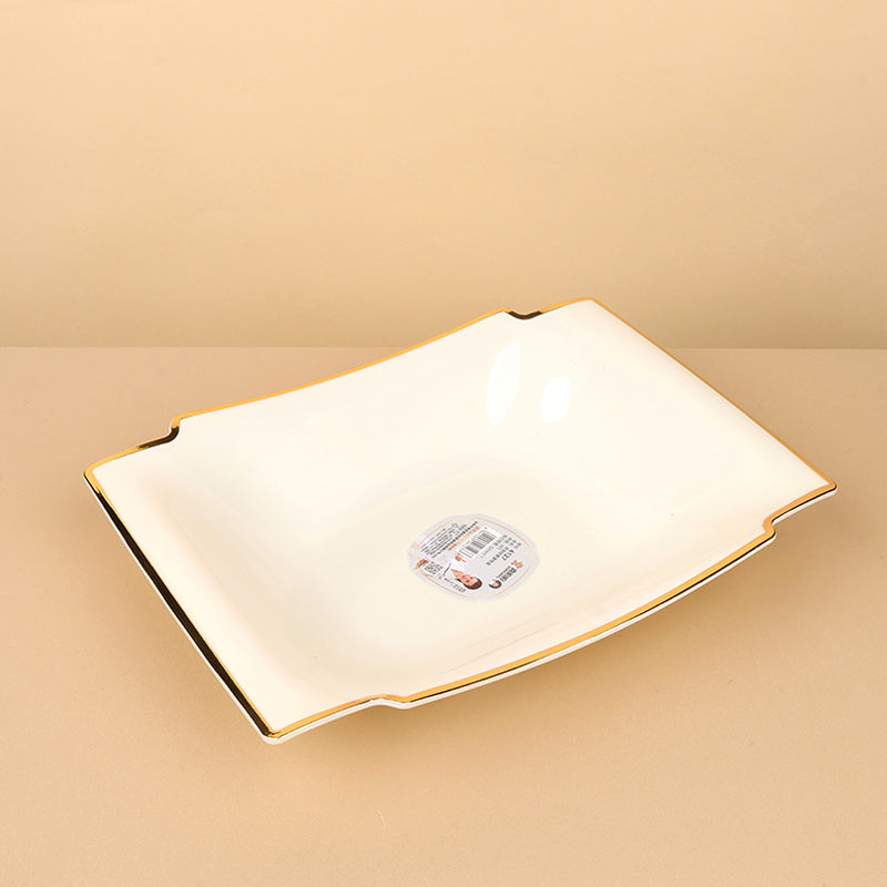 6127 Gilded Rectangular Fruit Plate M.20