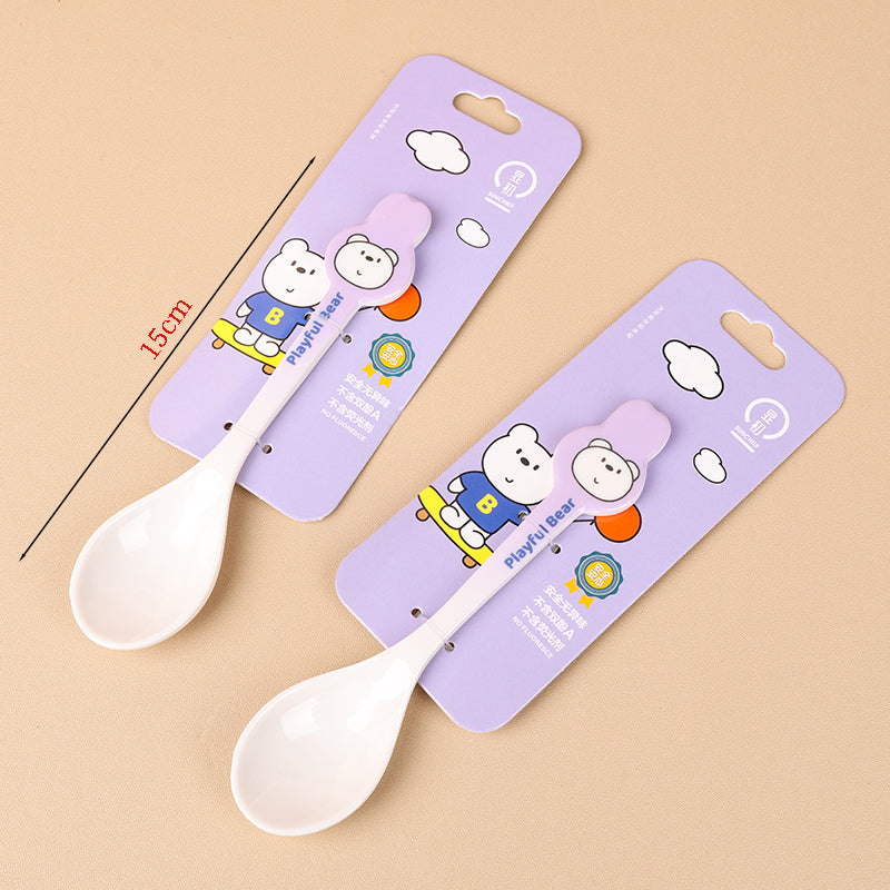 XC6938 Food-Grade Cartoon Short-Handled SpoonM66