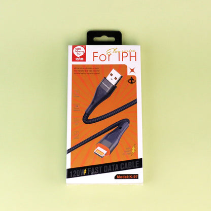 K-97 IPH Data Cable for Apple - USB-C to Lightning 20W/30W PD Fast Charging A.12 JPDB