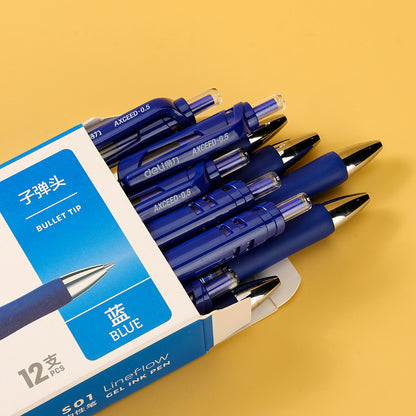 Deli (Sold Individually) S01 Spring - tipped Gel Pen (0.5mm, Blue) M.82