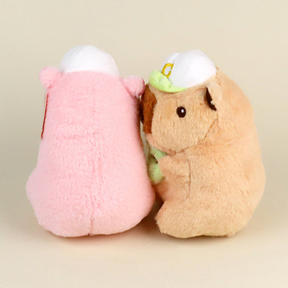 Capybara Plush Toy with a Baseball Cap M01 JPDB