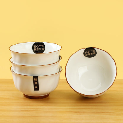 4.5-inch Rose-patterned Ruffled Bowl M.66 JPDB