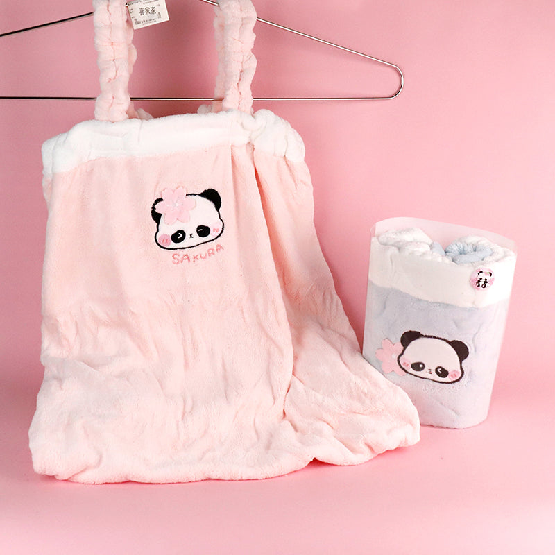 M.25 JPDBModel YJ-760 Cherry Panda Shoulder-Strap Bath Skirt