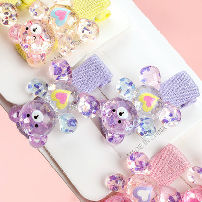 M42 Long Strip Cartoon Bowtie Accessory Hair Clips for Kids
