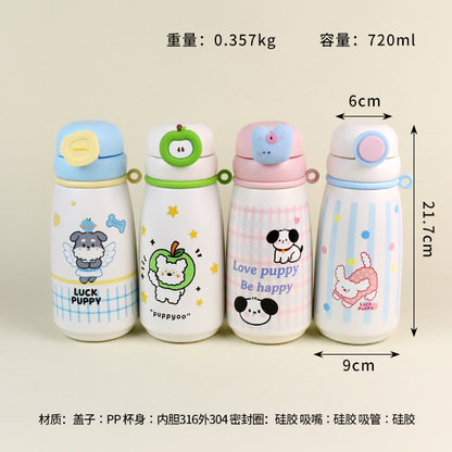 B-2057 Apple Dog Vacuum Insulated Mug (720ml) M.26 JPDB
