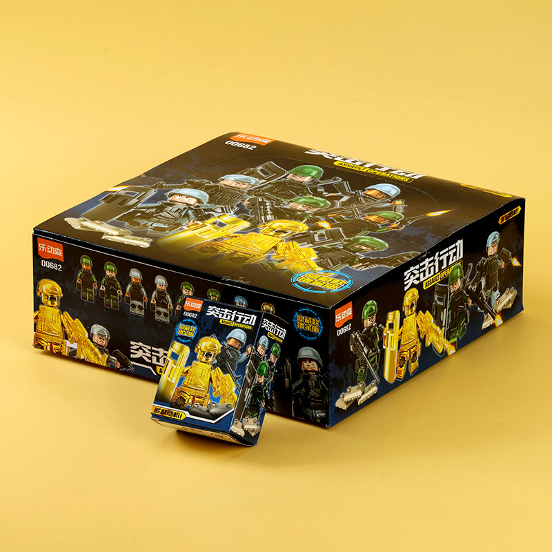 DB00682 Mixed Assorted Movable Transformable Building Blocks (24 per Small Box) M.02