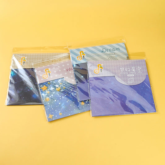 1061 Starry Sky Origami Paper 20x20cm Sparkle Finish 65g Craft Paper for Astronomy Crafts M.81