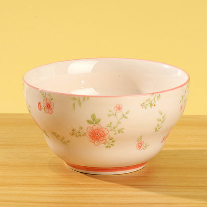4.7 - inch Gourd - shaped Bowl with Small Garden Pattern M.66 JPDB