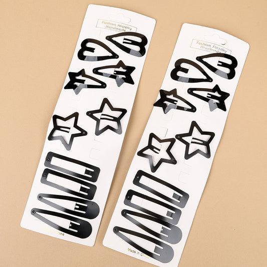 M42 Five Pairs of Black Stylized BB Clips in a Bag