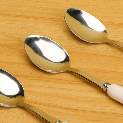 HSA-7 Scallion Pattern Ceramic Handle No.2 Pointed Spoon M.66