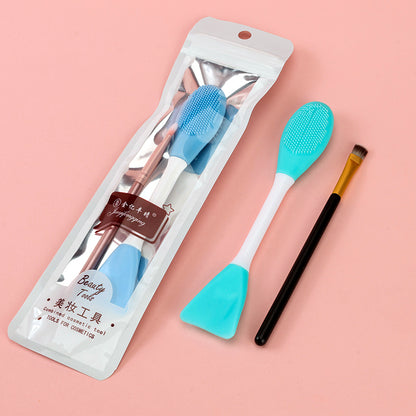 8011 Double-ended Face Mask Brush + Eyeshadow Brush Set M.50