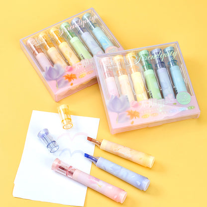 BL - 940 - 2 - 6 Soft - tip Floral - scented Eye - protecting Highlighters - Display Stand M.82