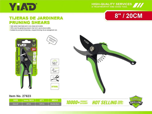 Round-head double-color handle branch scissors M.33