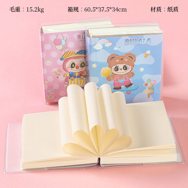 XX-186 Notepad (Random Floral Patterns) 90g Thick Paper 10*14cm Portable Office Quick Notes M.81