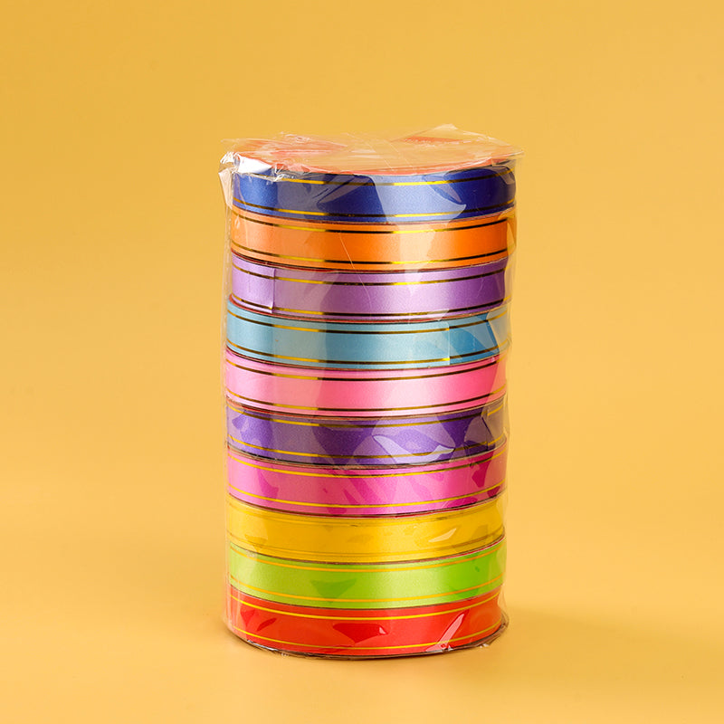 1.6CM Gold-Edged Plastic Ribbon (10 Meters) M.11