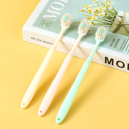 0522 Mountain - Shaped Convex Toothbrush 3 - Pack Soft Bristles Adult Oral Care M.14