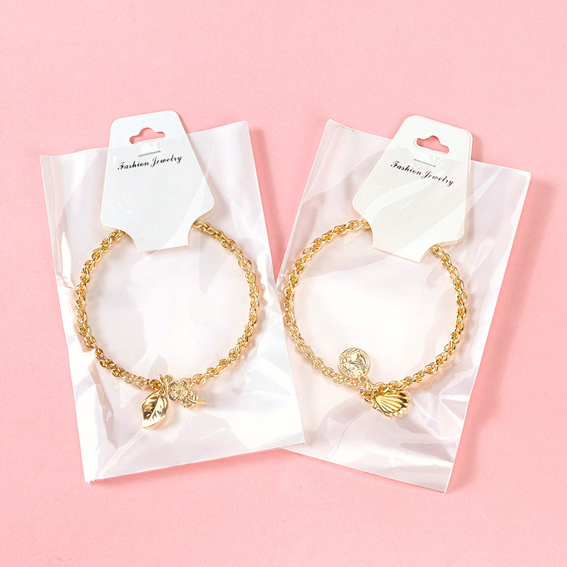 Gold Pendant Twisted Bangle  M.43