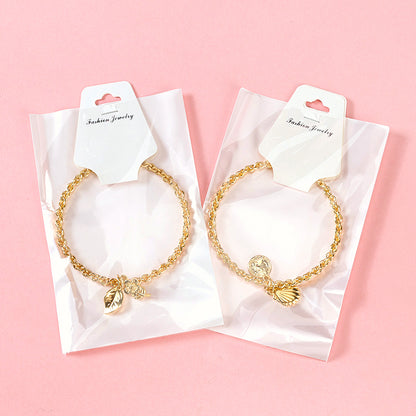 Gold Pendant Twisted Bangle  M.43