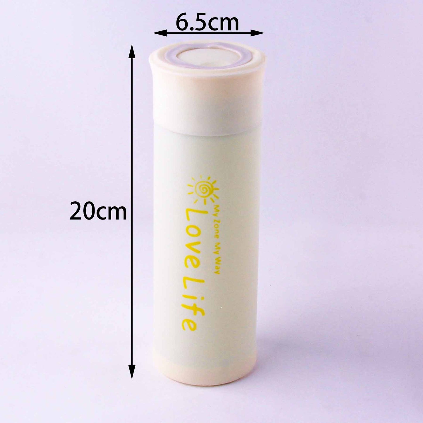 Health - friendly Portable Glass Cup with Plastic Shell M.17