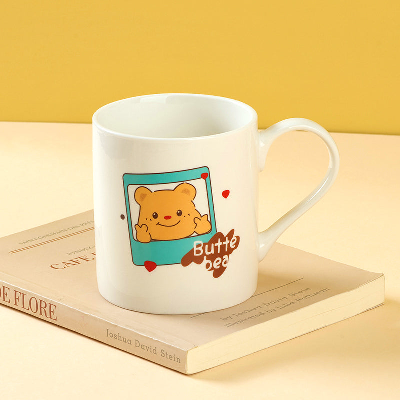 C115 Decal Ceramic Mug Random Flower Pattern High-Temperature Fired Daily CupM.65