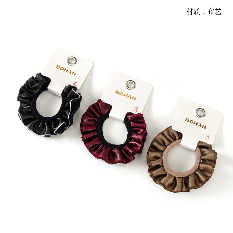 M42 boxed French satin lace hair ties