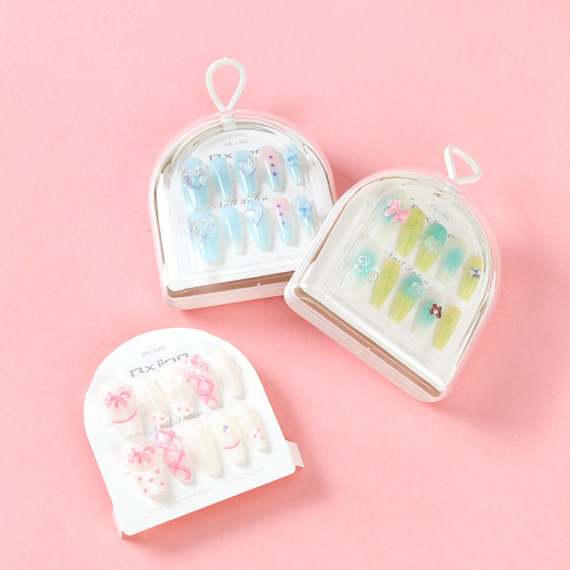 951 Cute Little Half-round Box Fake Nails M.52