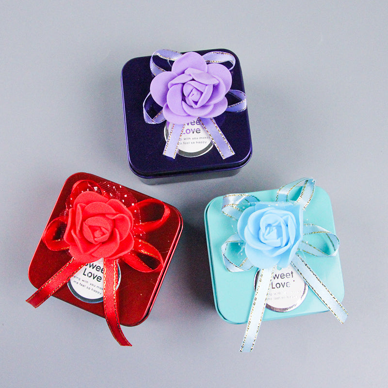 Iron Box Flower Square Gift Box (Random) M24