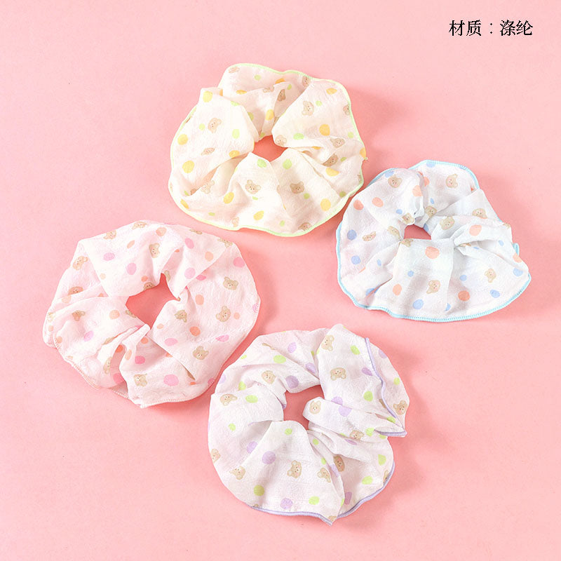 M42 new simple printed hair scrunchie